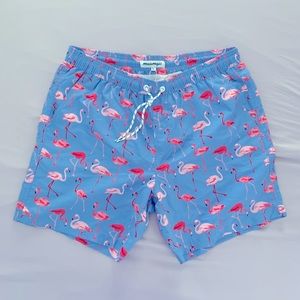 NWT maamgic mens flamingo swim trunks